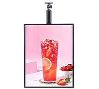 Ultrathin Frame LED Light Box, LED Backlit Menu Board,Vertical Slim LED Display Screen Board, Illuminated Poster Display, for Advertisement Decoration Exhibition,Vertical-40×60cm