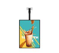 Ultrathin LED Light Box Menu Board 60x90CM - Backlit Display for Reurants & Shops, Hanging Billboard for Exhibits & Theater Advertising, Eye-Catching Black e