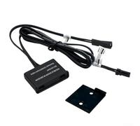 UltraThin LED Strip with Dual Door Control Sensor, Energy Efficient Lighting Solution for Cabinets and Closets, Automatic On/Off Induction Switch (Black)