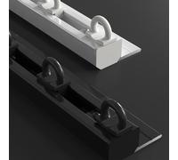 UltraThin SelfAdhesive Invisible Curtain Track System3.9FT Ceiling Mount Rod for Living RoomSmooth Silent Gliding CurtainsStylish White Home Décor Solution