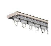 UltraThin Silent Curtain Track Aluminum Alloy Ceiling Rail Perfect for Office Living Room Bedroom85cm/2.7ft Champagne Color Easy Installation Durable & Stylish