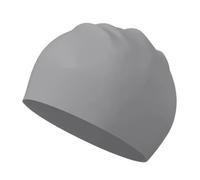 Ultrathin Silicone High Elastic Swimming Caps Diving Hat Long Hair Large Swim Bathing Equipment Swimming Cap(Silver-50g)