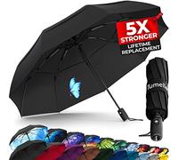 UltraV7 Umbrella, #1 Windproof Travel Umbrella [Superior, Beautiful, Light & Unbreakable], 2023 Anti-Flip & Ultra-Flex Tech, Compact, Small, Portable, Automatic, Folding Umbrella for Rain, 9-Rib