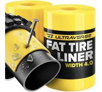 Ultraverse Fat Tire Liner Tube Protection Flat Size 20, 24, 26" x 4.0" Tire Sizes, Durable Extruded Plastic Shield, For Bikers Without Puncture - 2 Pack