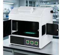 Ultraviolet Analyzer 254nm/365nm Lab Device with 200x50mm Filter & Observation Window, Adjustable Light Angle for Jade Appraisal & Product Testing