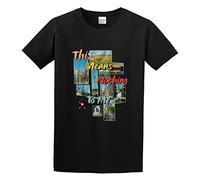 Ultravox Vienna This Means Nothing to Me T-Shirt Man's Black Cotton Tee XL