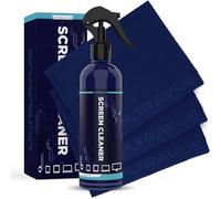 Ultravue TV Screen Cleaner Kit- All in One Screen Cleaner- Ideal for Computer Monior, LED, LCD, Ipad, Laptops, Smartphones, & Touchscreens- 16oz Bottle & 3 Microfiber Cleaning Cloths