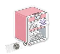 ULTRAVUTT Ask Me About Our Warm Blankets Badge Reel, Funny Pink Retractable ID Holder for Nurses, RN, CNA, LPN, ER & Medical Staff - Alligator Clip