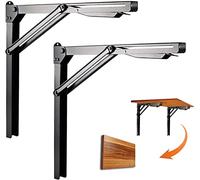 Ultrawall Folding Shelf Brackets, Heavy Duty Adjustable Folding Shelf Workbench Supports,24 inch Foldable Bracket