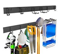 Ultrawall Garden Tool Organizer, 48 Inch Garage Tool Organizer Wall Mount, Heavy Duty Steel Wall Holders for Tools, 400lb Weight Capacity