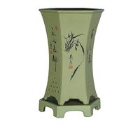 ULTRAWAVE Flower Pots Purple Sand With Bracket Hand-carved Orchid Pots Desktop Green Plants And Flowers Breathable Pots Decorative Planter