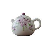 ULTRAWAVE Tea Pot Ceramic Teapot Single Pot Tea Brewing Household One Person Pot Kung Fu Tea Set Tea Brewer Hand-painted Purple Hydrangea Teapot