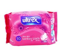 Ultrex Ultra Slim Sanitary Pads with Wings - 10 Pack