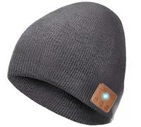 ULTRICS Bluetooth Beanie Hat for Men and Women, Merino Wool Stretchy Soft Cuffed with Warm Lining Music Hat Gifts for Dad, Fisherman Beanie, Unisex Bluetooth Hat Headphones Knit Cap for Running Skiing