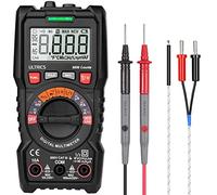 ULTRICS Digital Multimeter, Auto Ranging Multi Tester Voltmeter Ammeter Ohmmeter TRMS 6000 Counts, Test Meter with Leads, Backlit LCD Measures OHM AC/DC Voltage Current Resistance Continuity Diode