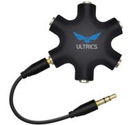 ULTRICS Headphone Splitter 3.5mm Jack, 5-Way Stereo Audio Jack Adapter AUX | Share Music with 5 Ports Stereo Headset Adapter Compatible with Phone Smartphone Tablet Laptop PC PS4 Xbox MP3 Player Speaker