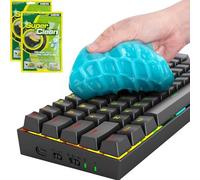 ULTRICS Keyboard Cleaner, (2 Pack) Dust Cleaning Gel Putty Slime, Dirt Remover Kit for PC Computer Laptop Car Interiors Air Vents Dashboard Camera Remote Control Mobile Phone Printer Electronics