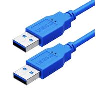 ULTRICS USB Cable 1M, USB 3.0 A to A Data Cable, 5Gbps High Speed Data Transfer Type A to Type A Cable, Male to Male Extender Cable Compatible with External Hard Drive Laptop Cooling Pad Printer