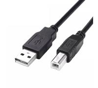 ULTRICS USB Printer Cable 2M, Long USB 2.0 Type A Male to B Male Printer Lead, High Speed Scanner Cord Nylon Braided Printer Cable for HP/Dell/Canon/Lexmark/Xerox/Brother/Samsung etc, Fax, DAC, PC