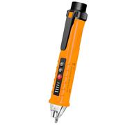 ULTRICS Voltage Tester, 12V-1000V Non-Contact AC Voltage Detector Pen, Adjustable Sensitivity Electric Tester with LED Flashlight, Live/Null Wire Judgment and Breakpoint Finder (Orange)