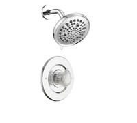 Ultrimkit 9-Setting Shower Faucet Trim Kit Compatible with Moen Fit Chateau Valve, Pull-on Push-Off Design Knob Handle, Chrome