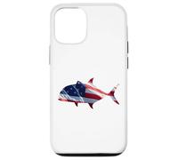 Ulua Fish Giant Trevally USA Flag Patriotic Fisherman Case for iPhone 12/12 Pro