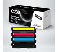 ULUCAN 4 Pack Toner Cartridge Replacement For Xerox C230/C235 Black Ink Cartridge High Capacity 3000 Pages Magenta,Cyan,Yellow 2500 Pages,4 Colors-4 Pack