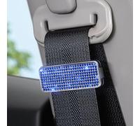 ULUCAN Car Seat Belt Adjuster, 5 Packs Seatbelt Clips, Seatbelt Tension Adjuster, Universal Shoulder And Neck Belt Locator Retainer Locking Clip,Blue-5PCS