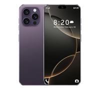 ULUCAN I16 Pro Max Cheap Mobile Phones, Android 14.0 OS, 7.3 Inch HD Display, Dual SIM, Triple Camera, 16GB RAM 1TB ROM, WiFi, Face ID, Fingerprint lock, Cell Phone,Purple-1TB