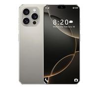 ULUCAN I16 Pro Max Cheap Mobile Phones, Android 14.0 OS, 7.3 Inch HD Display, Dual SIM, Triple Camera, 16GB RAM 1TB ROM, WiFi, Face ID, Fingerprint lock, Cell Phone,Grey-1TB
