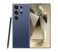 ULUCAN S24 Ultra Built-in Pen Smartphone, 5G Dual SIM Android Mobile Phone, SIM Free Unlocked Cellphones, Global Version 7.3INCH Full Screen, 8000Mah Large Capacity Battery,Purple-1TB