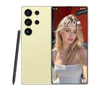 ULUCAN S25 Ultra Built-in Pen, Unlocked Android Smartphone, 16GB RAM 1TB ROM, Punch Screen, 72MP Front Camera, 108MP Rear Camera Camera, Super Fast Charging, Durable Battery,Gold-7.3