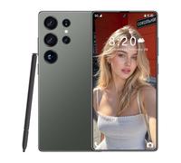 ULUCAN S25 Ultra Built-in Pen, Unlocked Android Smartphone, 16GB RAM 1TB ROM, Punch Screen, 72MP Front Camera, 108MP Rear Camera Camera, Super Fast Charging, Durable Battery,Green-7.3