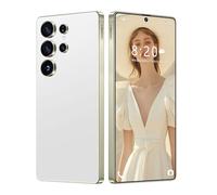 ULUCAN S25 Ultra Cheap Smartphone with 7.3inch HD Drop Screen, 5G Global Version Mobile Phones Multi-Language Support, Waterproof, Fast Charge, Dual Sim Card,White-1TB