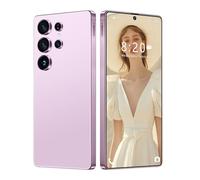 ULUCAN S25 Ultra Cheap Smartphone with 7.3inch HD Drop Screen, 5G Global Version Mobile Phones Multi-Language Support, Waterproof, Fast Charge, Dual Sim Card,Pink-1TB