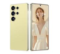ULUCAN S25 Ultra Cheap Smartphone with 7.3inch HD Drop Screen, 5G Global Version Mobile Phones Multi-Language Support, Waterproof, Fast Charge, Dual Sim Card,Gold-1TB