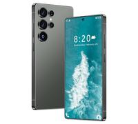 ULUCAN S25 Ultra SIM-Free Unlocked Mobile Phones, Android 14, 7.3" Display Smartphone, 16GB RAM 1TB ROM, 8000mAh Battery, 72MP 108MP Camera, 5G Dual Sim Fingerprint Face Unlock GPS,Green-7.3
