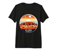 Uluru Australia Souvenir Ayers Rock Memorabilia Vintage Sun Premium T-Shirt