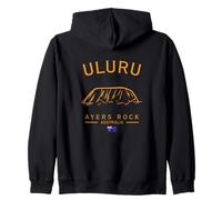 Uluru Ayers Rock Australia Aboriginal Australian Flag Zip Hoodie