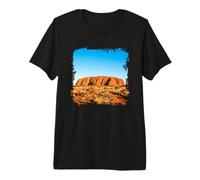 Uluru Desert Rock Formation Outback Scenic Landscape Premium T-Shirt