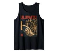 Uluwatu Bali Surfing Vintage Japanese Poster Art Tank Top