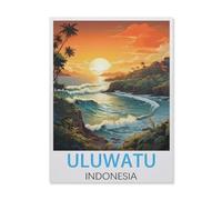 Uluwatu Indonesia，Jigsaw Puzzles 1000 Pieces for Adults, Classic Puzzle Kids Puzzle Challenging And Difficult Puzzles for Adults And Teens（38x26cm）-FM72