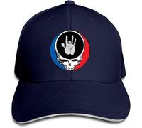ULUZUS Men's Grateful Dead/Jerry Garcia Hand Snapback Hat Navy