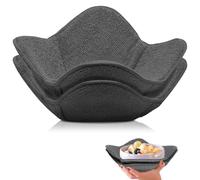 ULVEOL Set 2X Gray 7" sq. x 4" H Bowl Holders - Polyester Hot Soup Holder for Kitchen Gadget - Hot Pot and Japanese Soup Bowls - Microwave Bowl Cozy Safe - Multipurpose Hot Heat Proof Plate Holder