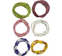 ULVEOL Set of 6 Collares De Santeria - Obatala, Shango, Elegua, Oshun, Yemaya, Orula Ifa - Six Santeria Beaded Necklaces Elekes - Fashion Necklace for Women - Beaded Jewelry Gifts, Stone