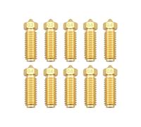 ULXIOM 10 Pcs Brass Nozzles Fit for Anycubic Kobra 3 3D Printer, 0.2 mm 0.4 mm 0.6 mm 0.8 mm, M6 Thread, 300°C High Temperature Resistance