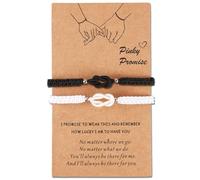 ULYSIA Matching Bracelets for Couples Best Friends Birthday Gifts for Her Him Soulmate Cross Knot Relationships Bracelets for Boyfriend Girlfriend Wife