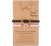 ULYSIA Matching Bracelets for Couples Best Friends Birthday Gifts for Her Him Soulmate Cross Knot Relationships Bracelets for Boyfriend Girlfriend Wife