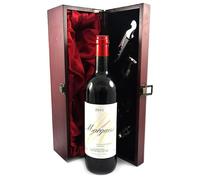 Ulysse Cazabonne 2001 Margaux (Red wine) vintage wine in a silk lined wooden box with four wine accessories, 1 x 750ml