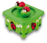 Ulysse Ladybug Leaf Music Box